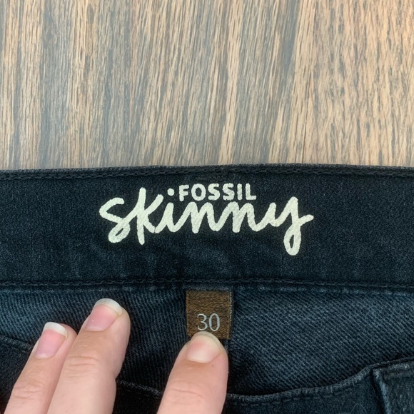 FOSSIL black skinny jean (size 30) - Picture 3 of 6